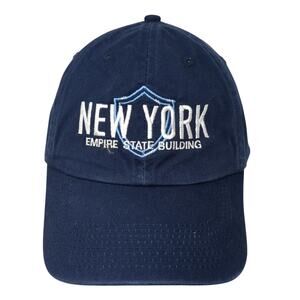 New York Empire State Building Slideback Baseball Cap Blue One Size Perrin